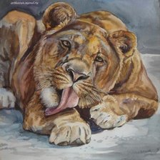 Схема вышивки «Львица»