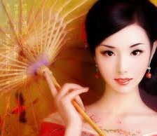 Схема вышивки «Японка»