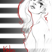 Схема вышивки «Кейт Мосс»