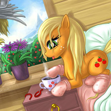 Схема вышивки «Дэрпи и ЭплДжек»