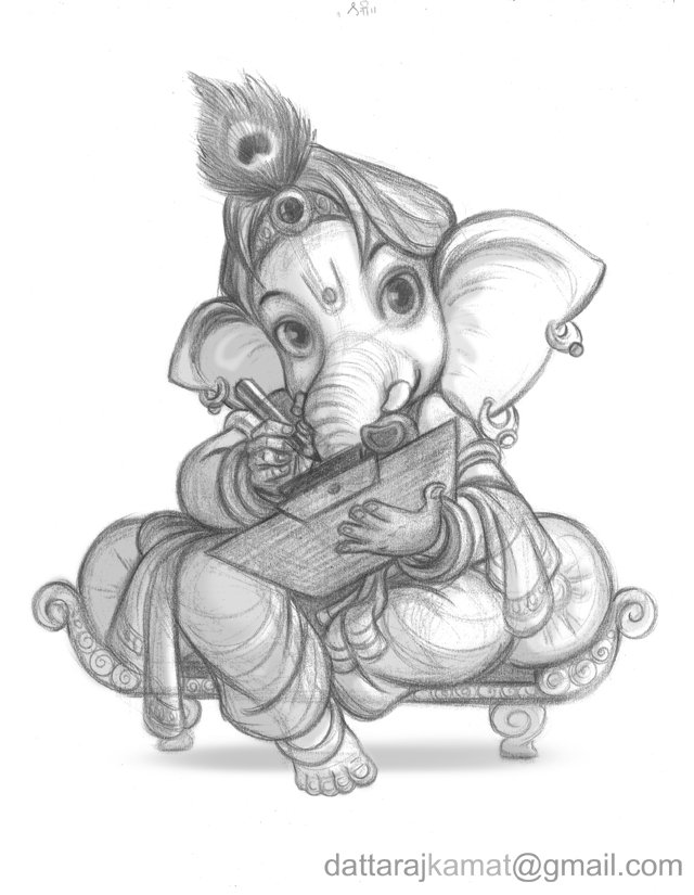 карандашные зарисовки худ.датарай камата - оригинал