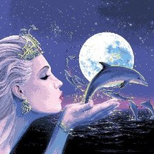 Схема вышивки «русалочка»