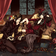 Схема вышивки «тёмный дворецкий»