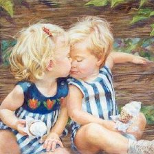 Схема вышивки «Дети»