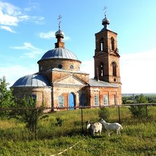 Схема вышивки «Церковь в Можарках»