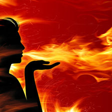 Схема вышивки «Обжегающий поцелуй»