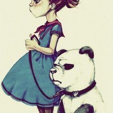 Схема вышивки «Злая панда»