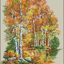 Схема вышивки «золото осени»