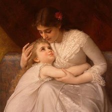 Схема вышивки «мать и дитя»