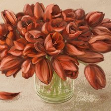 Схема вышивки «букет тюльпанов»