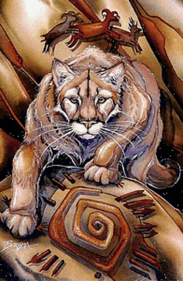 пума - тотем, кошка, пума, зверь - предпросмотр