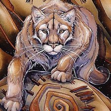 Схема вышивки «пума»