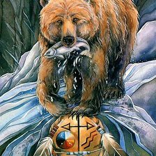 Схема вышивки «медведь»