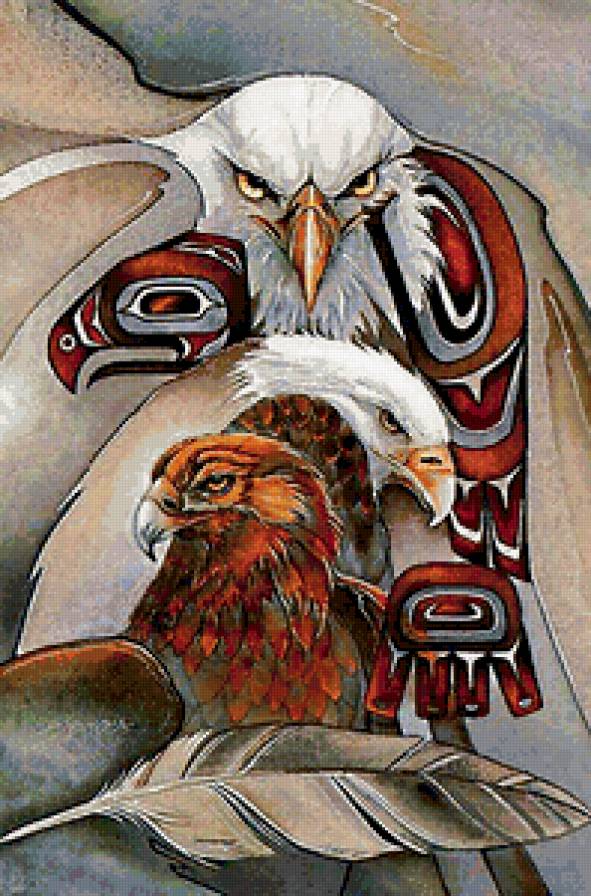 тотем - птица, орел, тотем - предпросмотр