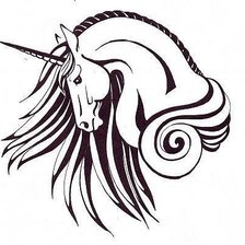 Схема вышивки «единорог»