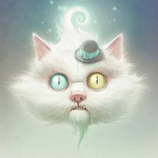 кот в шляпке