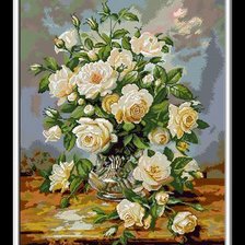 Схема вышивки «розы»