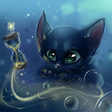 Схема вышивки «песочный челове...котик»