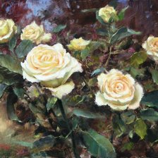 Схема вышивки «розы»