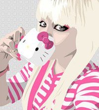 Схема вышивки «Девушка»