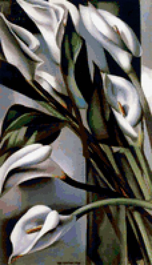 тамара де лемпика - цветы, каллы, картина - предпросмотр