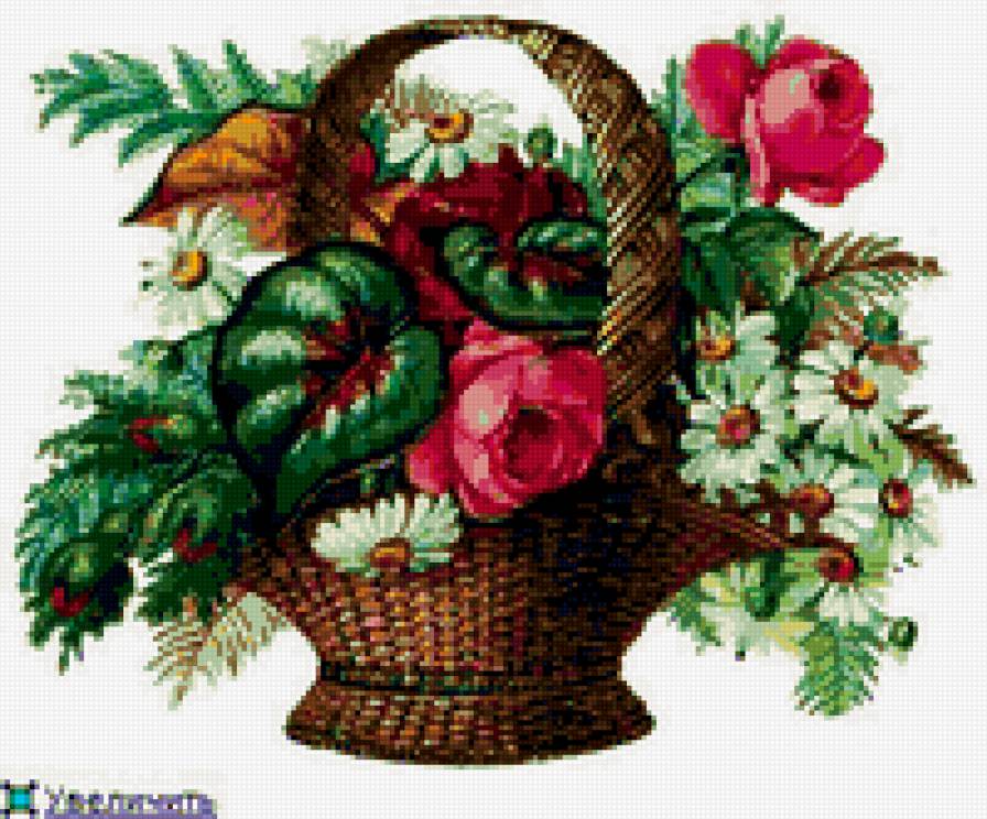 №402790 - букет корзина, цветы - предпросмотр