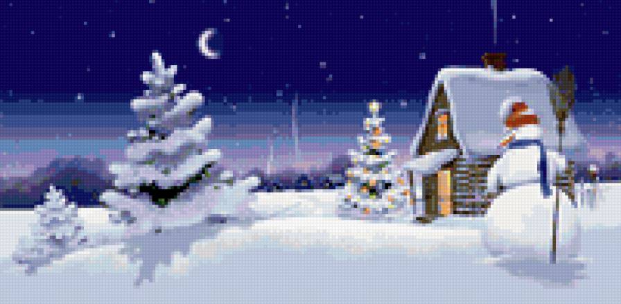 №402794 - сугробы, природа, елка, деревья, снег, пейзаж, зима - предпросмотр