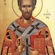 Схема вышивки «Иоанн Златоуст. покровитель Ивана»