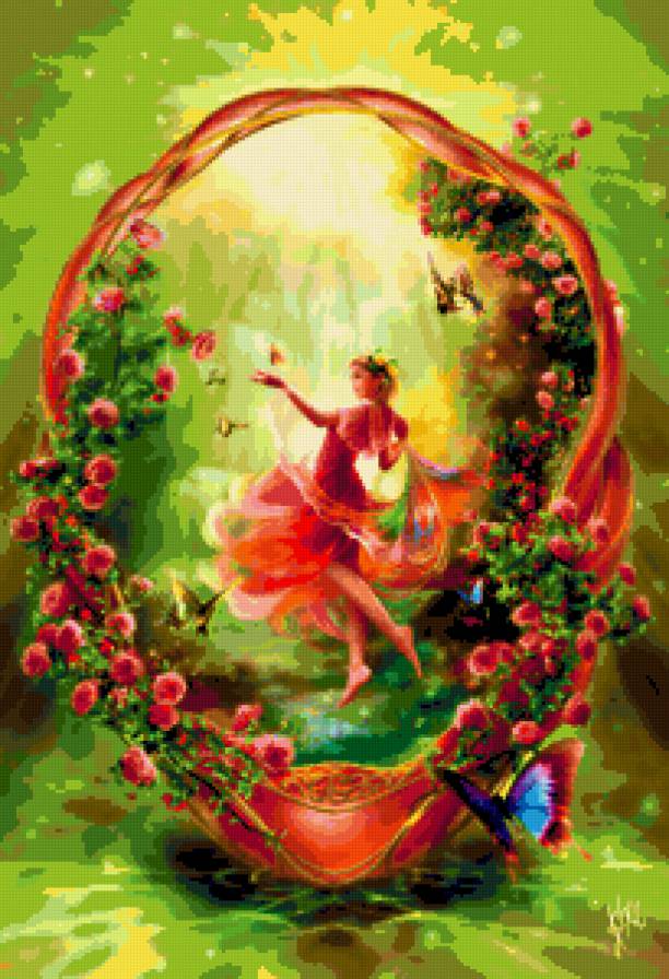 Богиня лета - девушка, богиня, природа - предпросмотр