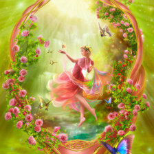 Схема вышивки «Богиня лета»