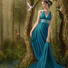 Схема вышивки «Персефона - богиня подземного мира(мира Аида)»