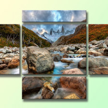 Схема вышивки «Горный ручей»