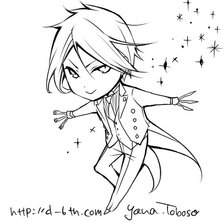 Схема вышивки «тёмный дворецкий»