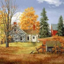 Осень в деревне