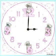 Схема вышивки «Часы Тедди»