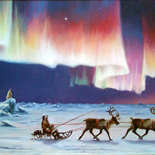 Схема вышивки «Северное сияние»