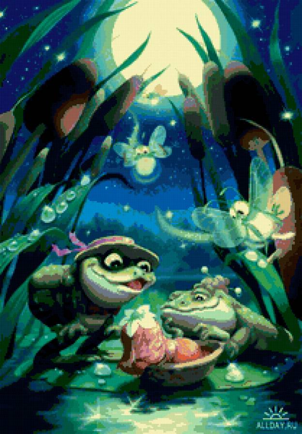 Дюймовочка. - лягушки., сказки - предпросмотр