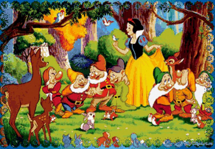 Белоснежка и семь гномов. - сказки, гномы. - предпросмотр