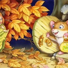 Схема вышивки «Дюймовочка.»