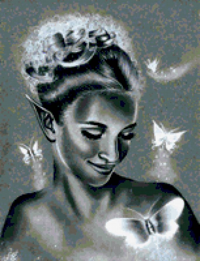 королева бабочек - феи, фентези, бабочки - предпросмотр