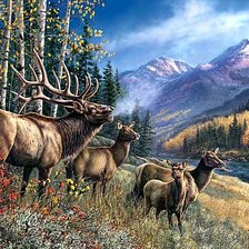 Схема вышивки «Пейзаж»