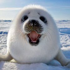 Схема вышивки «Милый детеныш тюленя 2»