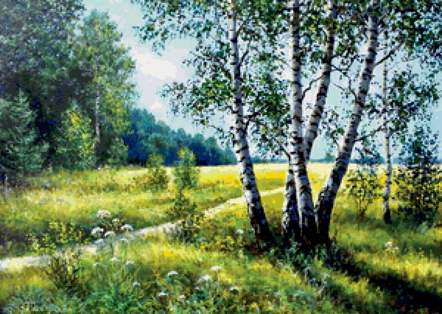 летний пейзаж - природа, поле, лето - предпросмотр