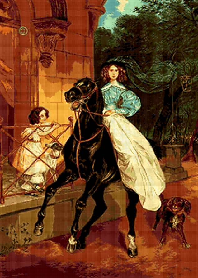 леди всадница - леди, всадница, девушка - предпросмотр