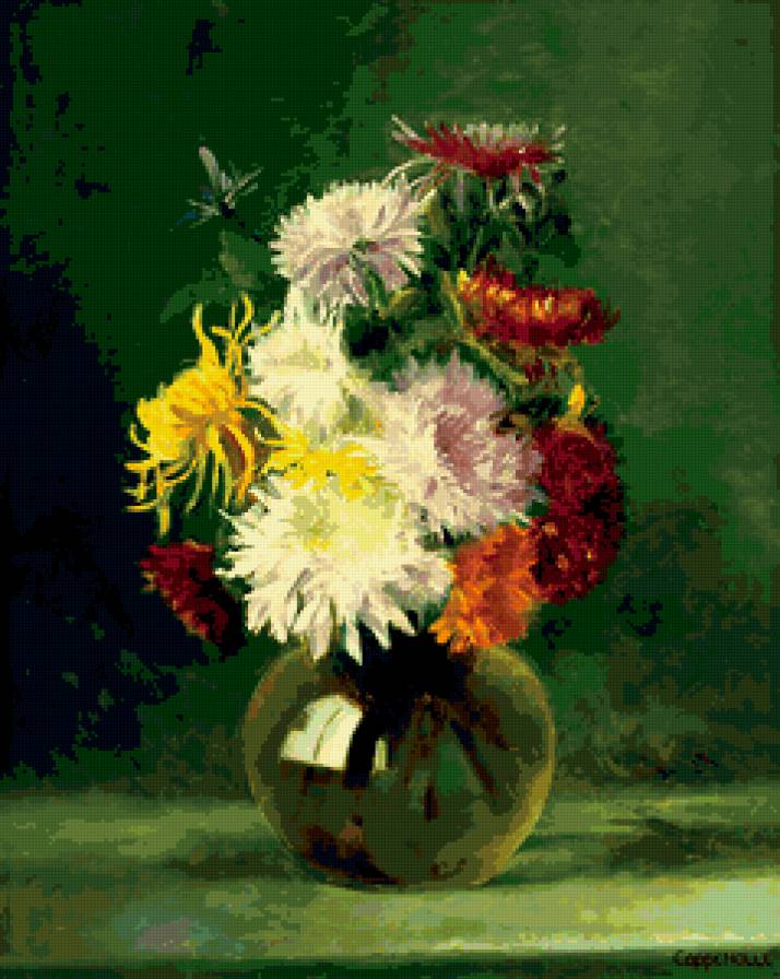 №405134 - цветы, живопись, натюрморт, букет - предпросмотр