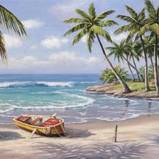 Схема вышивки «Море»