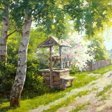 Схема вышивки «Колодец»