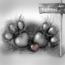 Схема вышивки «кошачьи лапки»