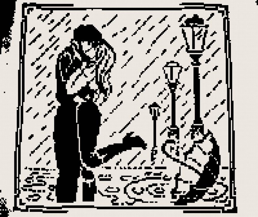 №405309 - любовь, дождь, прогулка, поцелуй - предпросмотр