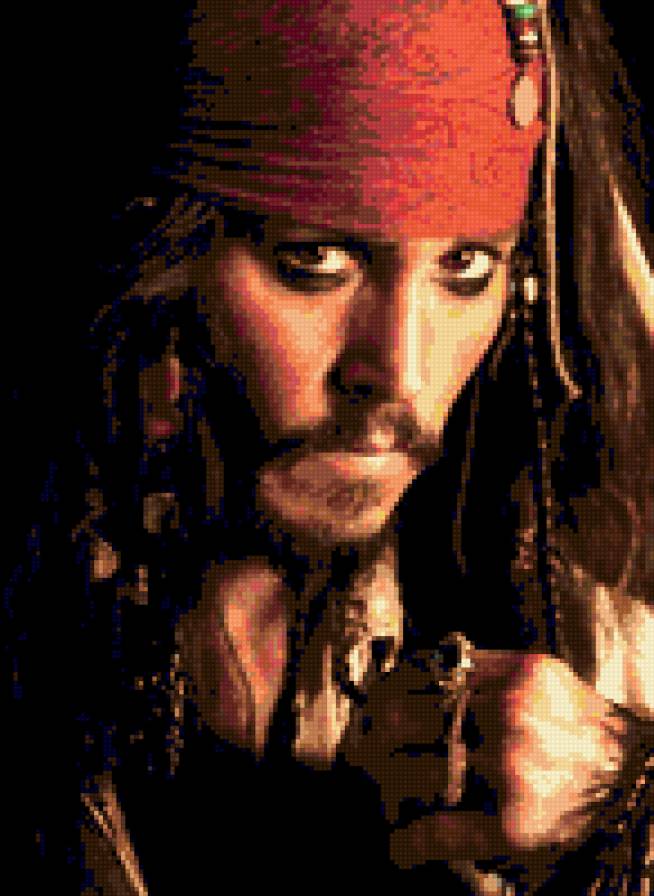 Капитан Джек Воробей - капитан, джонни депп, джек воробей, пират - предпросмотр